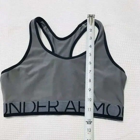Under armor gray sports bra size M.     A397 - Picture 3 of 5